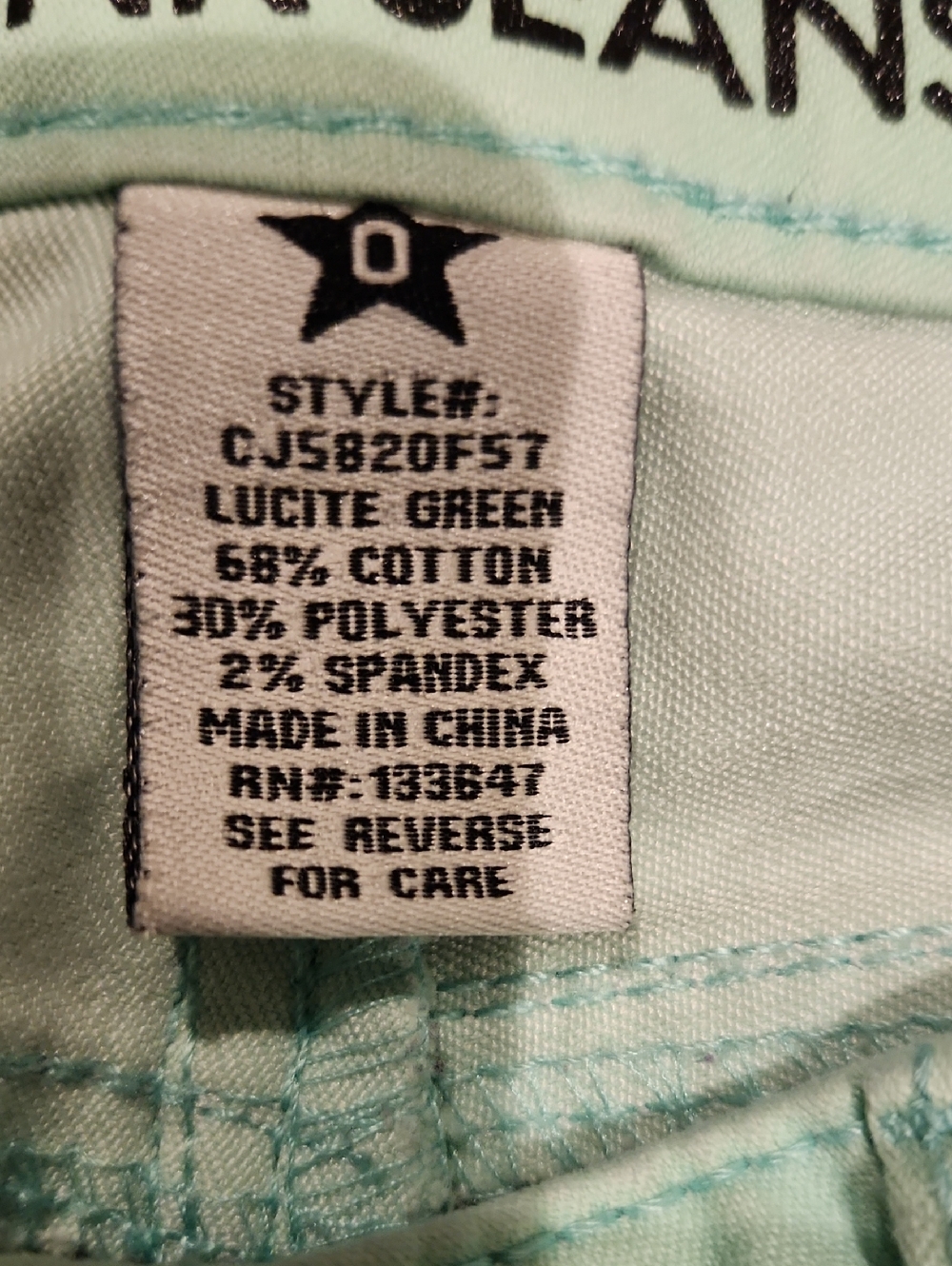 Celebrity Pink Pastel Mint Skinny Jeans for Women Sz 0 / 30 - Picture 3 of 11